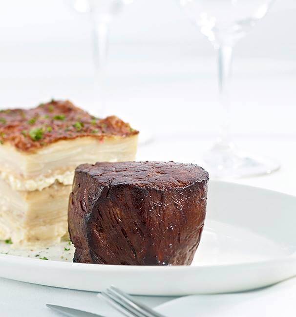 a filet at Stoney River Steakhouse and Grill