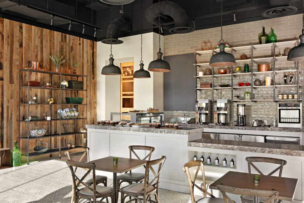 The dining room at McGavok's Coffee Bar and Provisions