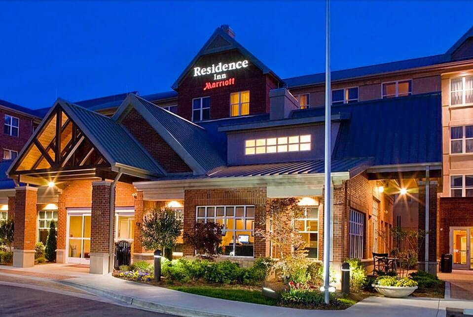 The exterior of the Residence Inn Franklin Cool Springs