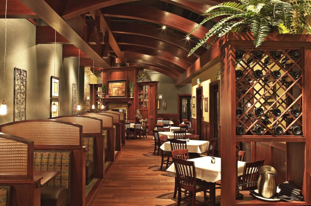 the dining room of Conners Steak and SEafood