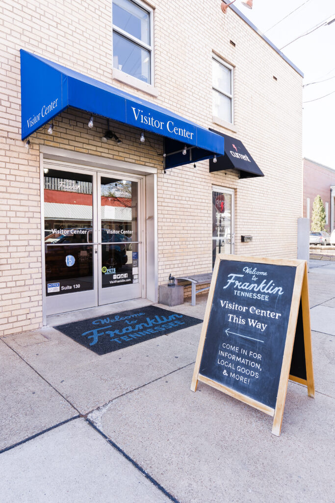 Visitor Center in downtown Franklin, Tennessee. Courtesy of Visit Franklin.